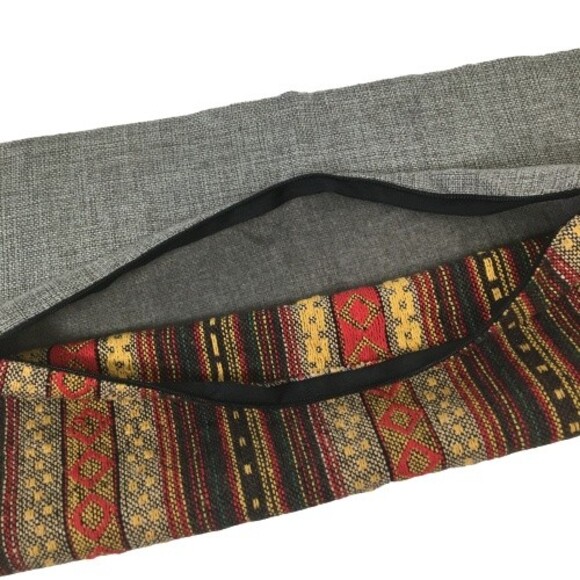 Boho Throw Pillow Cover 17X17 Bohemian Multi-Color Striped Diamond Tribal - Picture 3 of 7